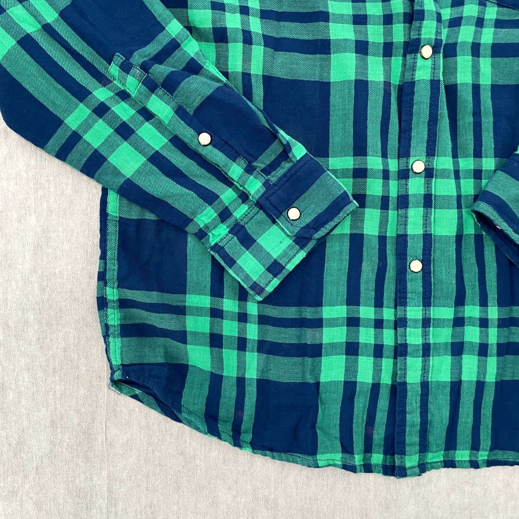 Chubbies Chubbies Shirt Adult Large Green Blue Button Up Reversible Flip It & Reverse It Shirt Mens Plaid Casual Size US L / EU 52-54 / 3 - 4 Thumbnail