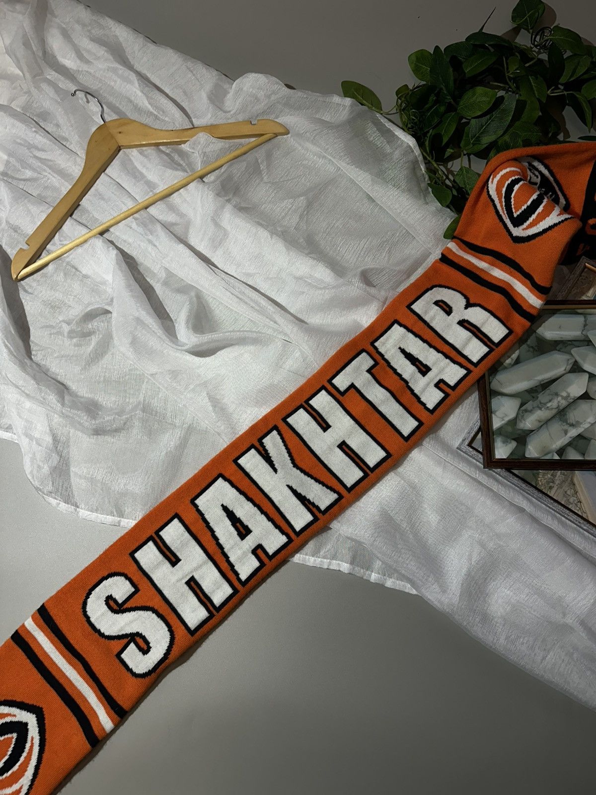 Desigual 🇺🇦 Authentic FC Shakhtar Donetsk Knitted Football Scarf Y2K Size ONE SIZE - 5 Thumbnail