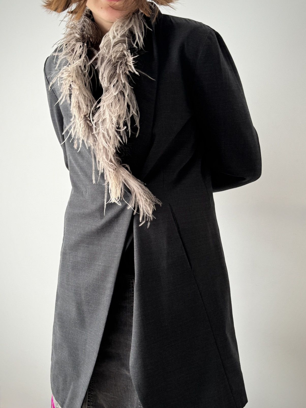 Brunello Cucinelli Brunello Cucinelli Fur Neckline Wool Coat Size M / US 6-8 / IT 42-44 - 2 Thumbnail