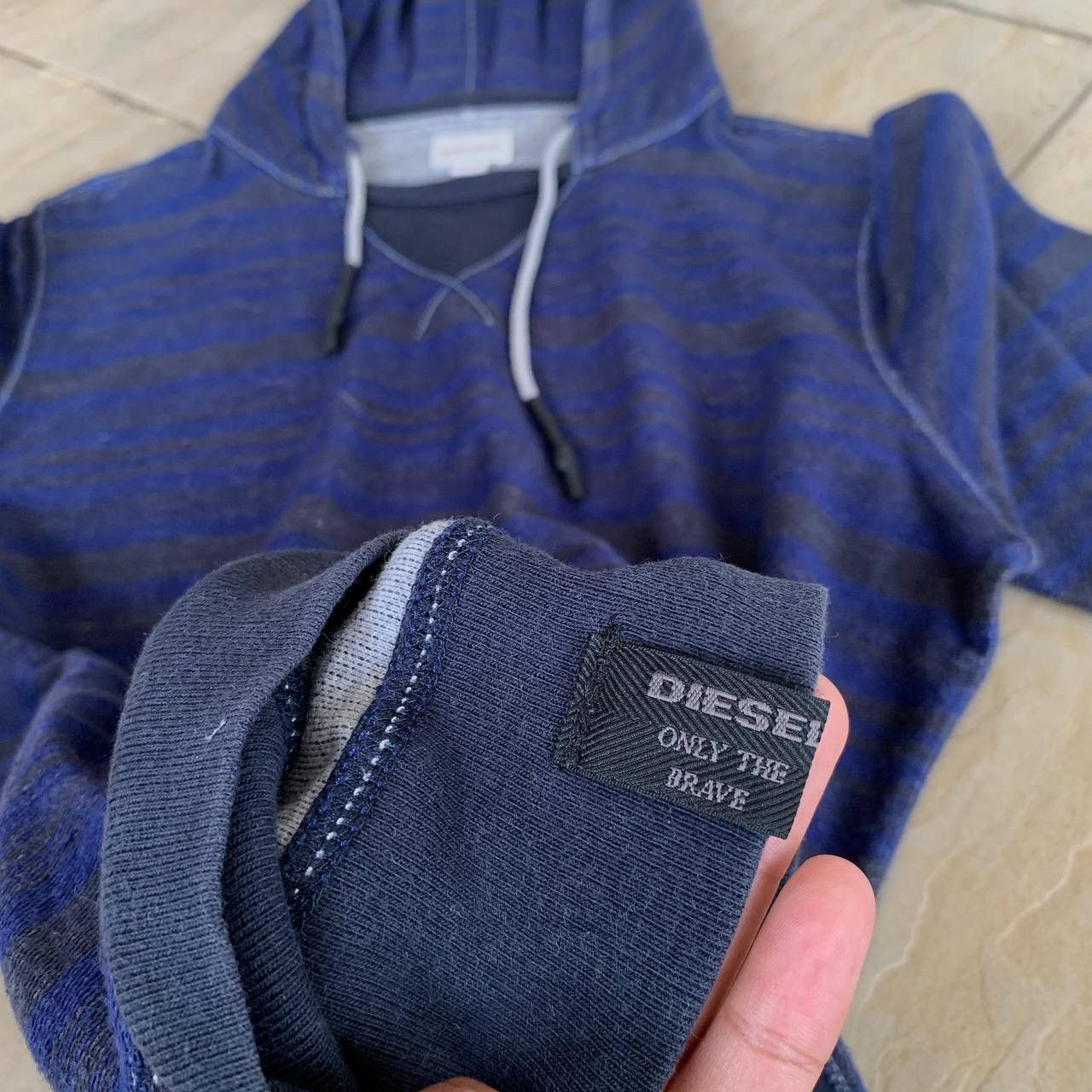 Diesel DIESEL Striped Hoodie Size US M / EU 48-50 / 2 - 5 Thumbnail