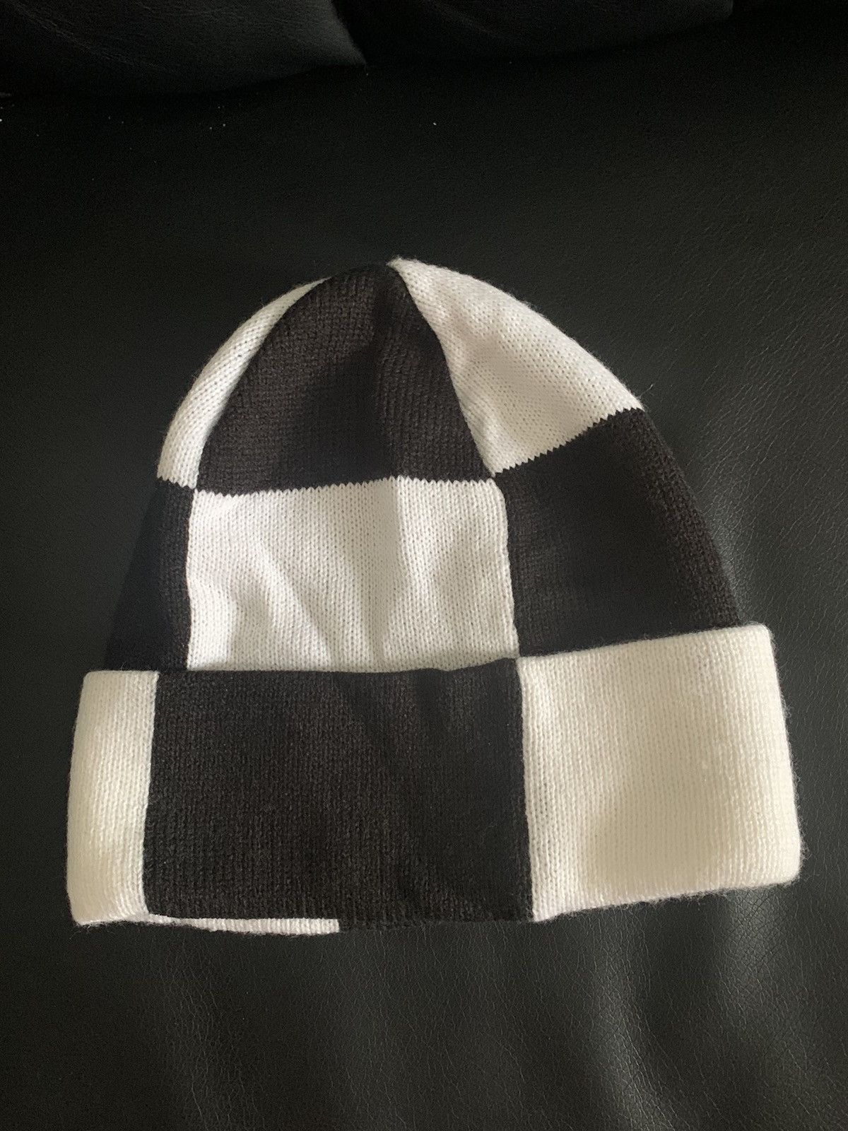 Supreme Supreme Black & White Checkerboard Beanie Size ONE SIZE - 2 Thumbnail
