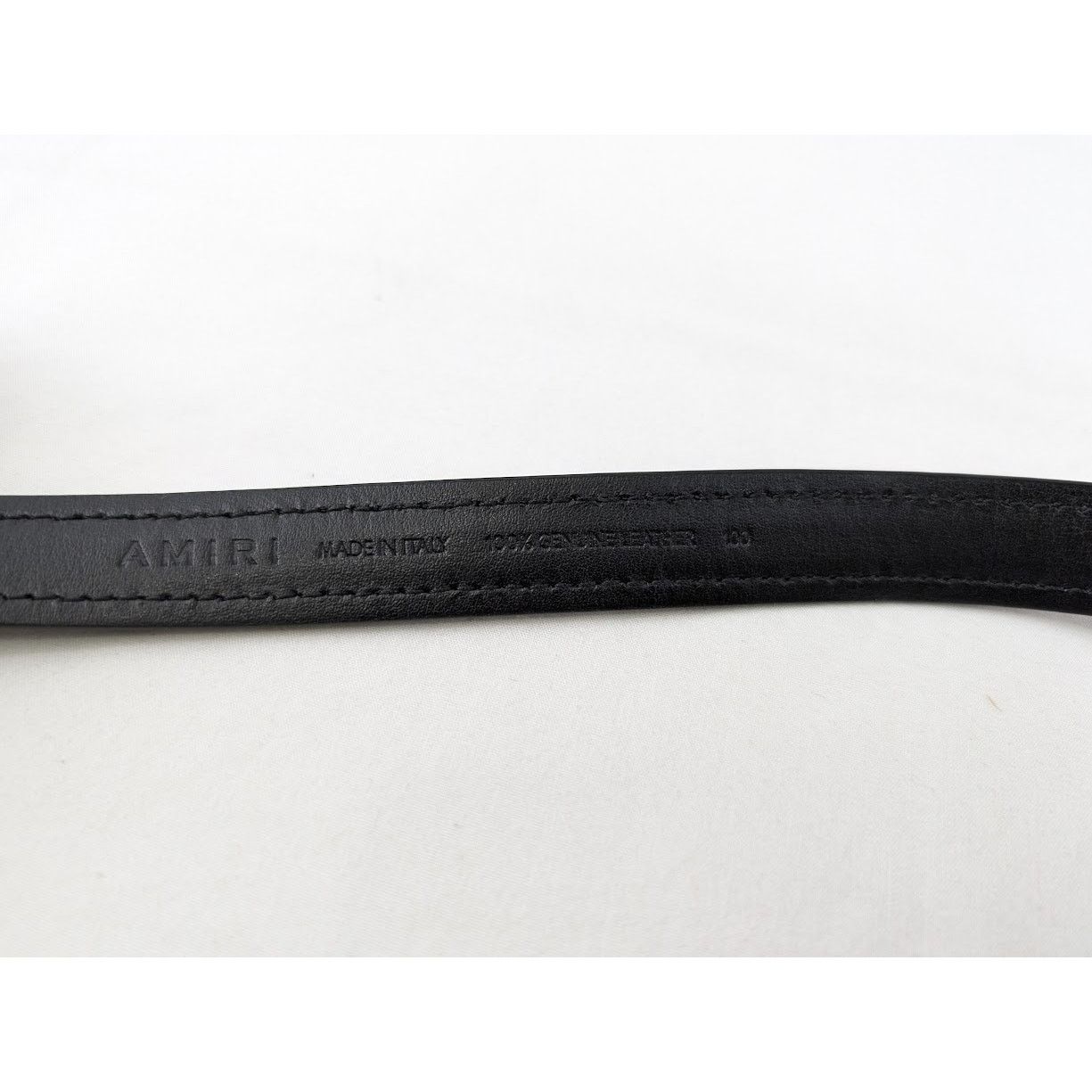 Amiri o1rshd1 Size:100 / Nappa "MA" 2CM Belt in Black Size 40 - 4 Thumbnail