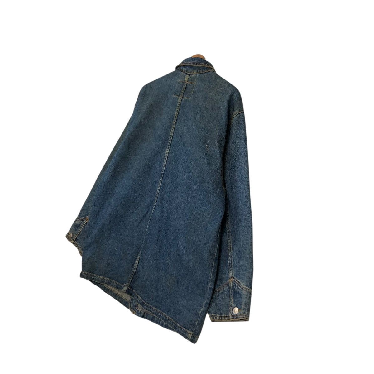 Japanese Brand 🔥VINTAGE DENIM CHORE JACKET UNIQLO JAPAN ISSEY MIYAKE Size US M / EU 48-50 / 2 - 12 Thumbnail