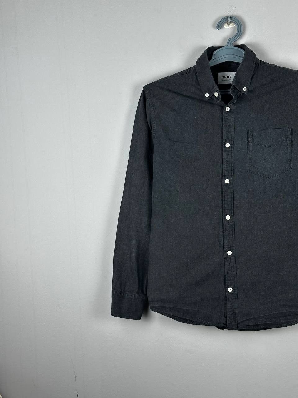 NN07 NN07 Levon Grey Cotton Casual Long Sleeve Shirt Size US M / EU 48-50 / 2 - 2 Thumbnail