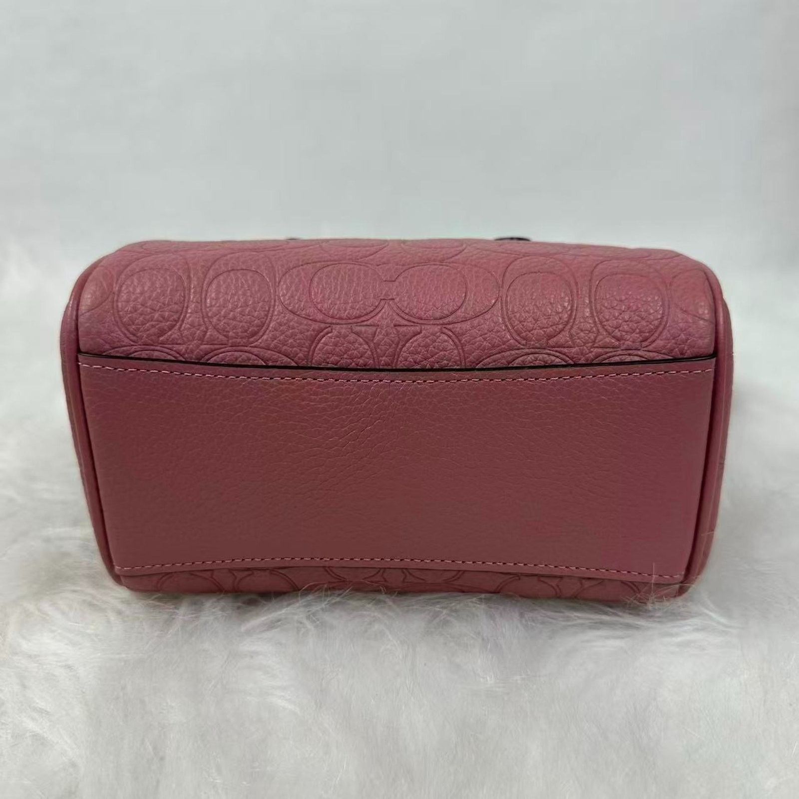 Coach Coach Mini Rowan Crossbody Sig Leather Pebbled Leather/Peony Size ONE SIZE - 6 Thumbnail