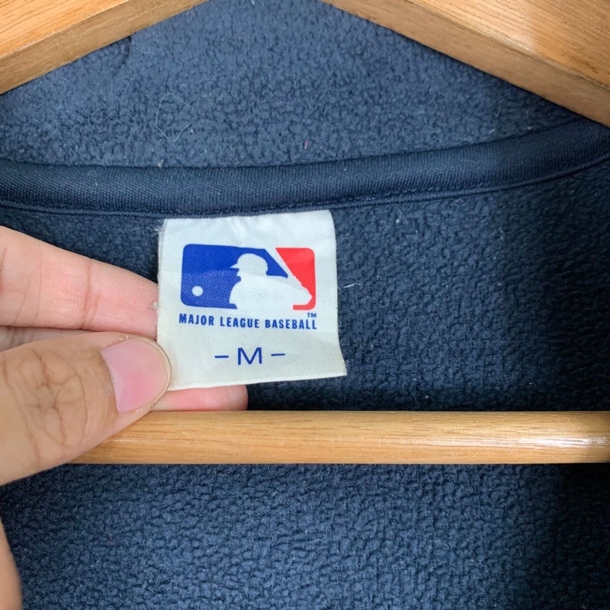 Japanese Brand MLB NY YANKEES BIG LOGO HALF ZIP FLEECE SWEATSHIRT #0145-C8 Size US M / EU 48-50 / 2 - 12 Thumbnail