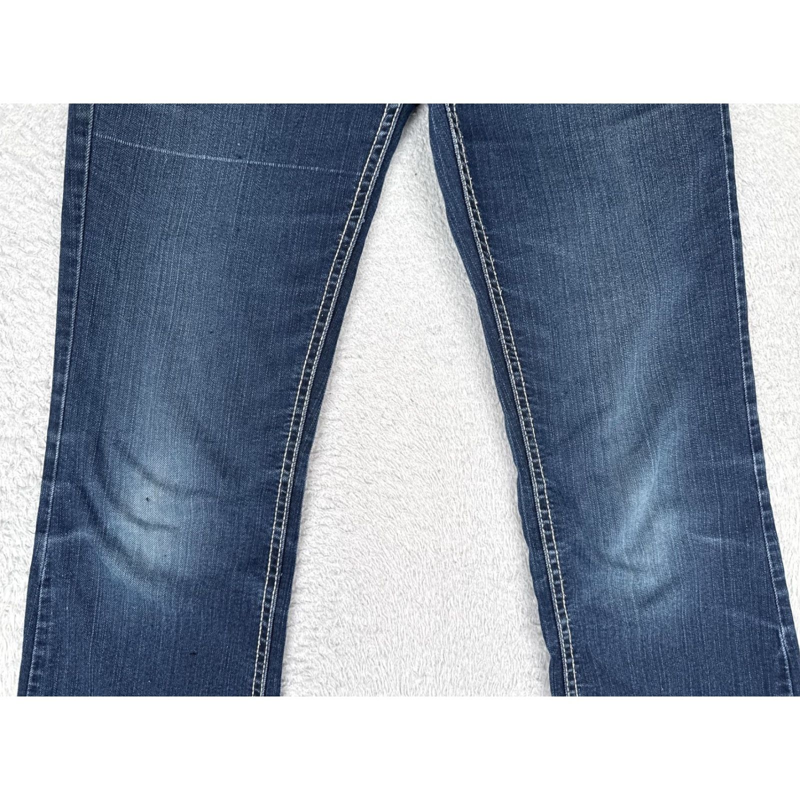 Wrangler Wrangler Bootcut Jeans Juniors 5/6 Blue Med Wash Low Rise Stretch Denim 28x32 Size 27" / US 4 / IT 40 - 3 Thumbnail