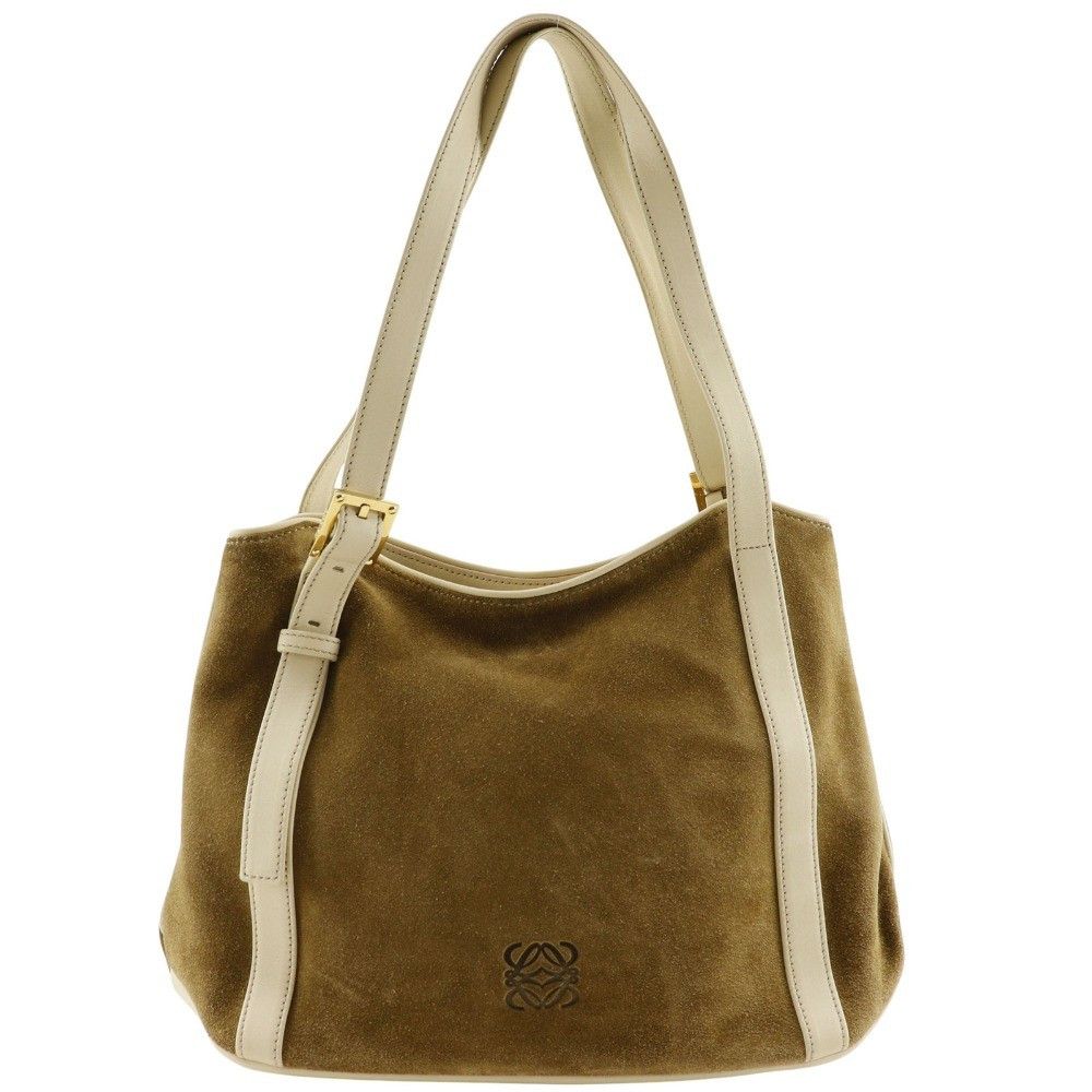 Loewe Loewe Anagram Shoulder Bag Suede Size ONE SIZE - 1 Thumbnail