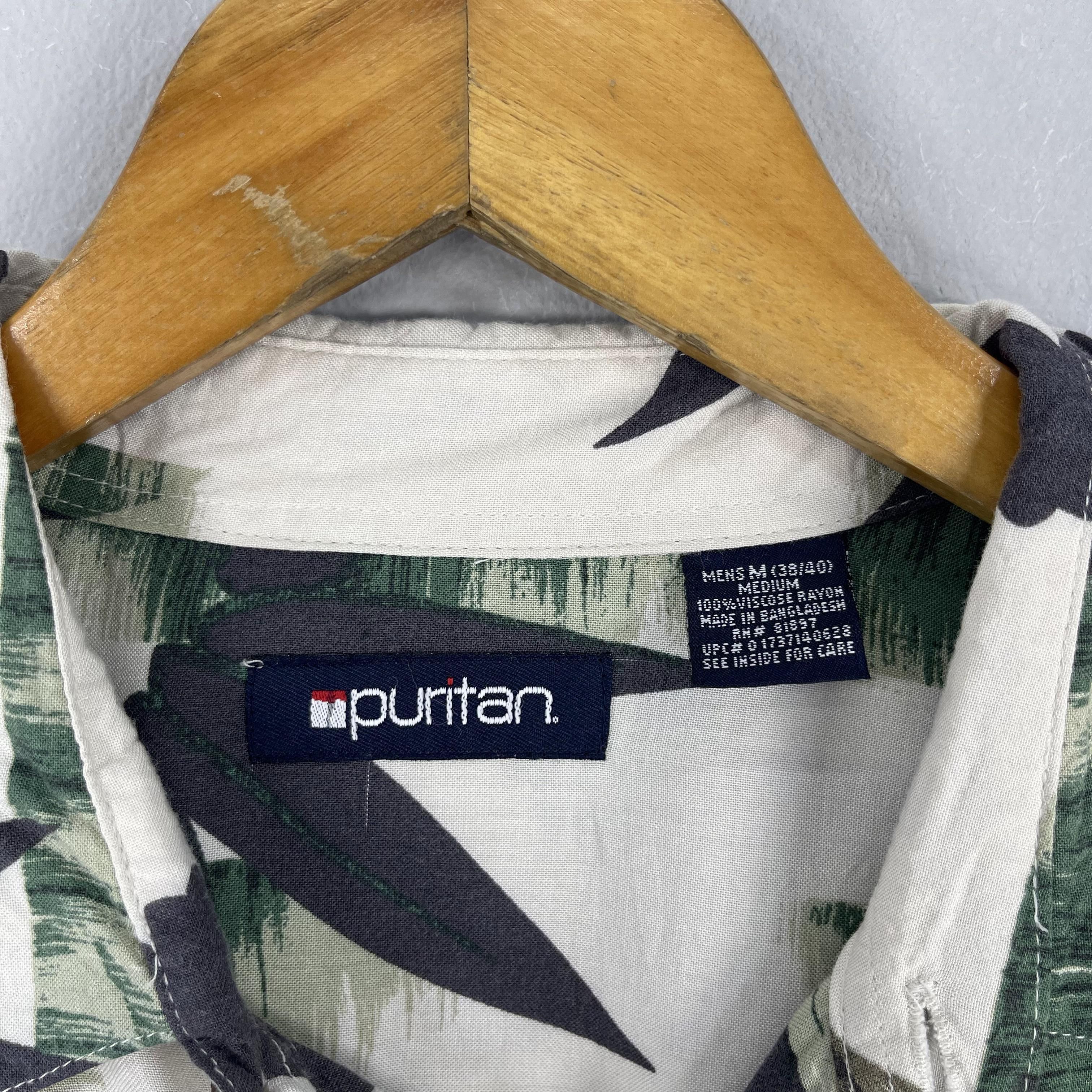 Vintage Vintage PURITAN Hawaiian Japanese Bamboo Tree Motive Shirt Size US M / EU 48-50 / 2 - 5 Thumbnail