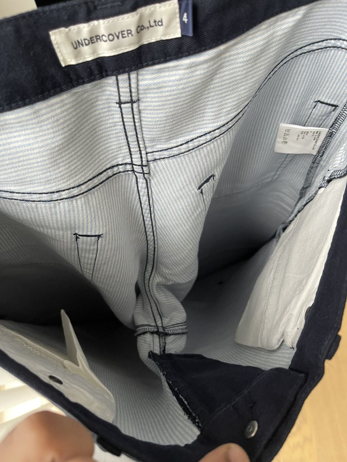Undercover Undercover Summer Madness SS08 Navy Pants With Side Lace Up Size US 32 / EU 48 - 16 Thumbnail