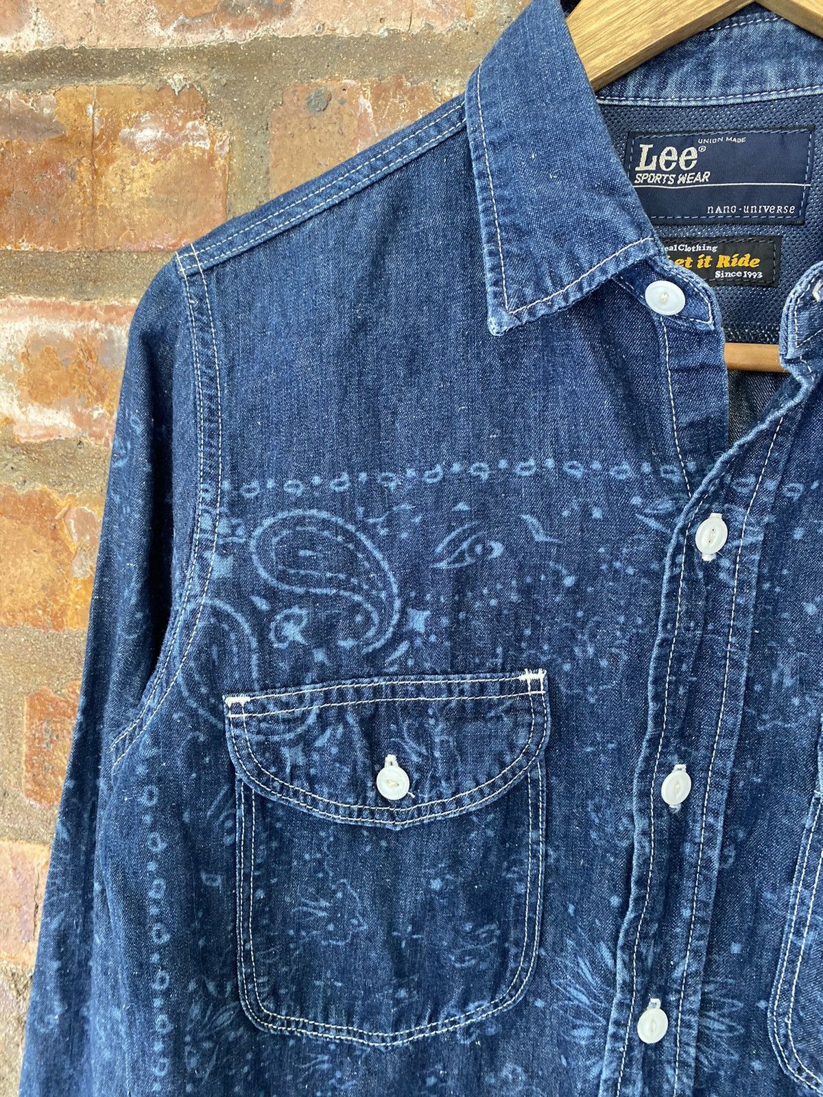 NANO universe × Number (N)ine Let is Ride X Lee X Nano Universe laser paisley print Size US S / EU 44-46 / 1 - 6 Thumbnail