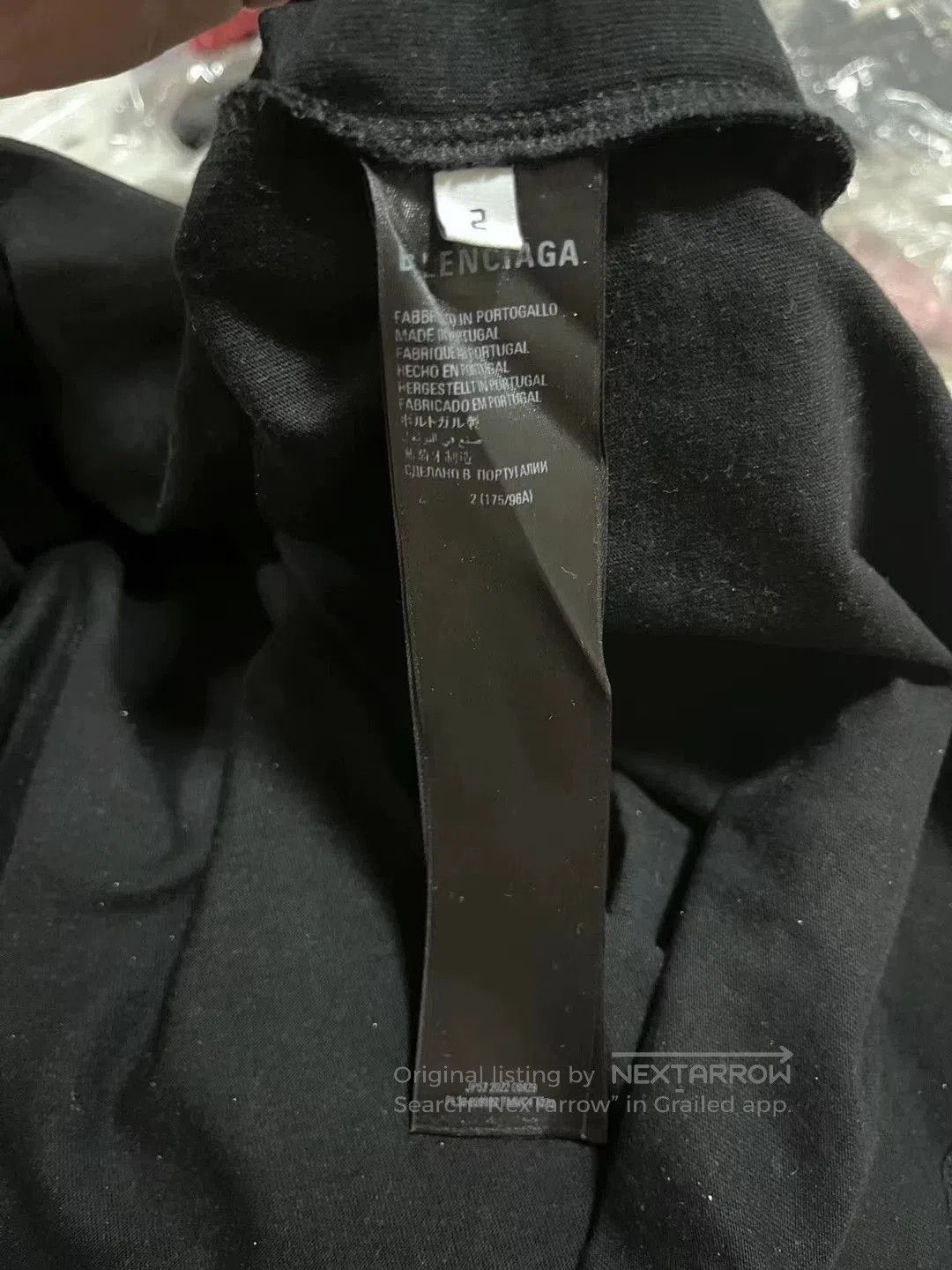 Balenciaga Balenciaga Black and White Splicing Double Hook Short Sleev Size US M / EU 48-50 / 2 - 4 Thumbnail