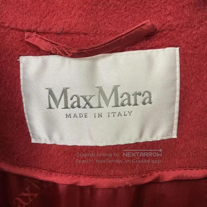 Max Mara MaxMara Red Long Coat for Women . Size S / US 4 / IT 40 - 6 Thumbnail