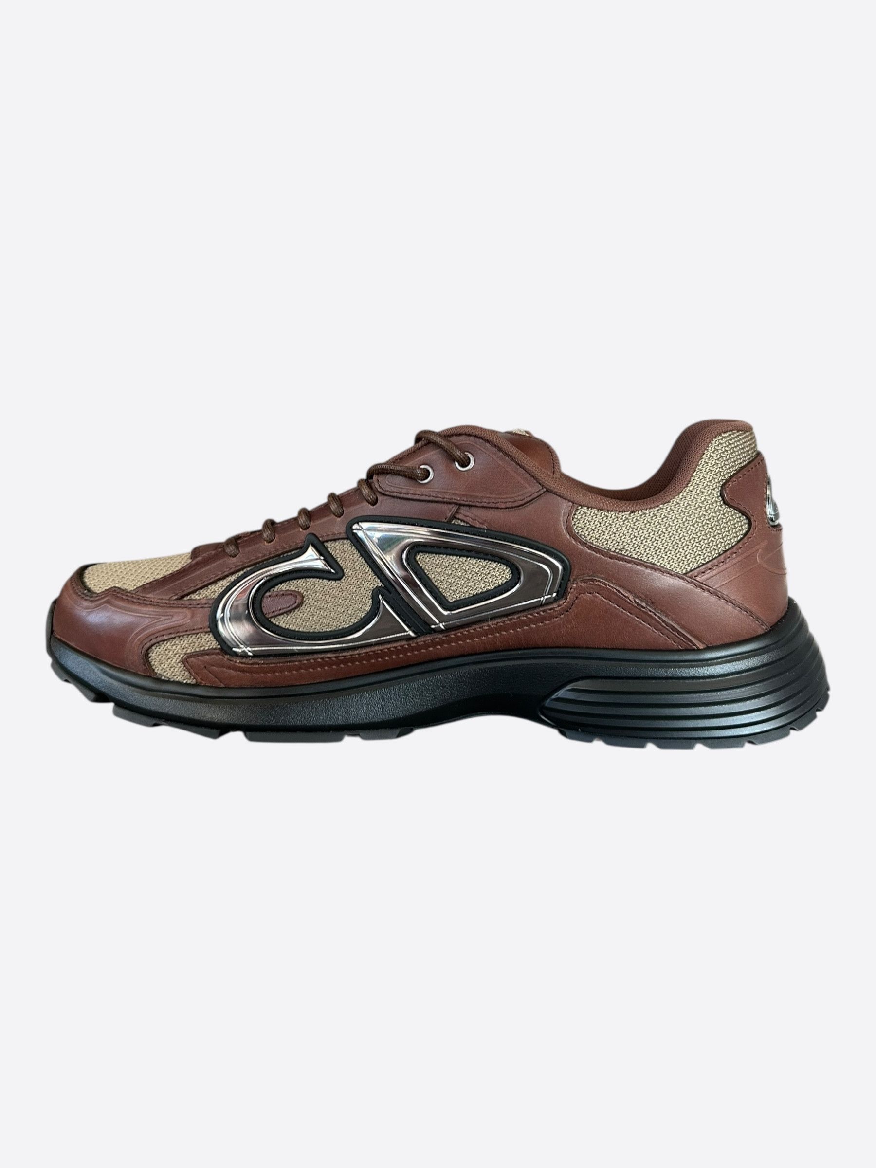 Dior Dior Brown & Black Leather B30 Sneakers Size US 13 / EU 46 - 3 Thumbnail