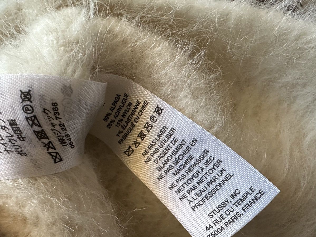 Stussy Stussy Fuzzy Lattice Sweater Ivory size Medium Size US M / EU 48-50 / 2 - 6 Thumbnail
