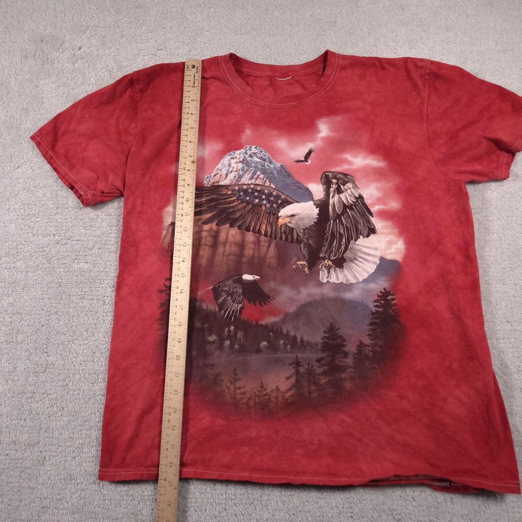 The Mountain VINTAGE The Mountain Bald Eagle Mountain Scenic Shirt Mens Large Red Tie Dye Graphic David Penfound Size US L / EU 52-54 / 3 - 6 Thumbnail