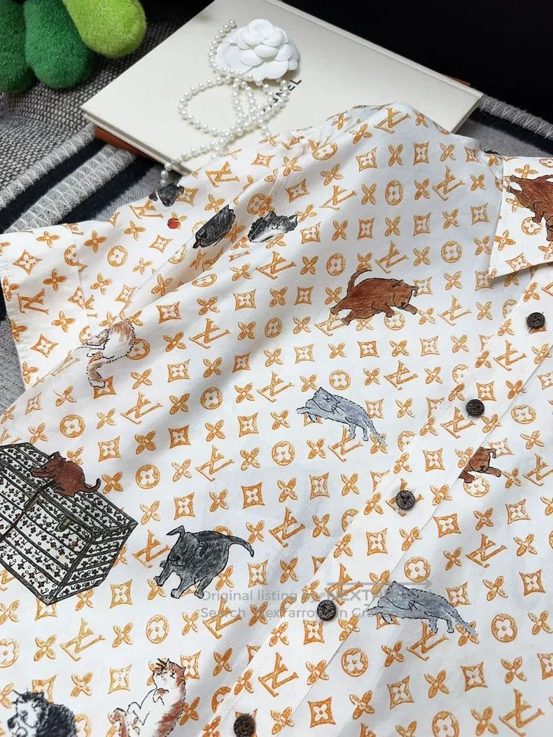 Louis Vuitton Louis Vuitton Orange print full logo cat print mulberry si Size XS / US 0-2 / IT 36-38 - 5 Thumbnail