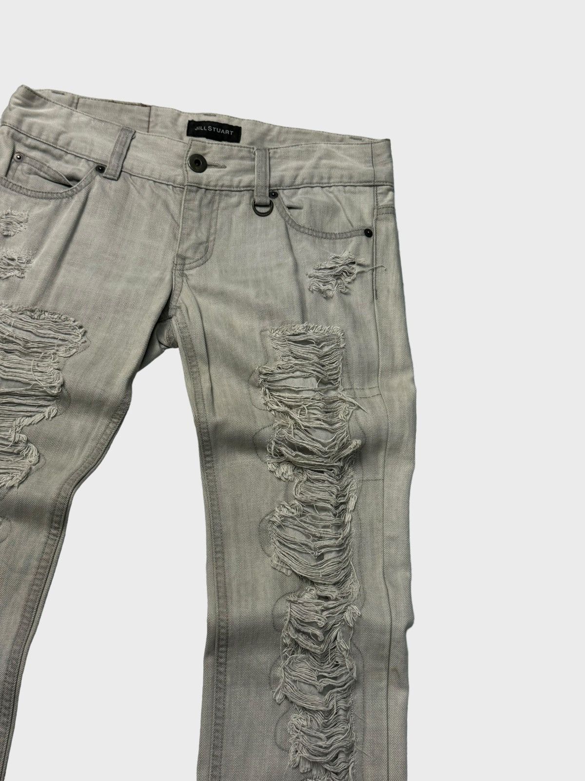 Japanese Brand Jill Stuart Distressed Helmut Lang Inspired Low Rise Jean Size US 29 - 5 Thumbnail