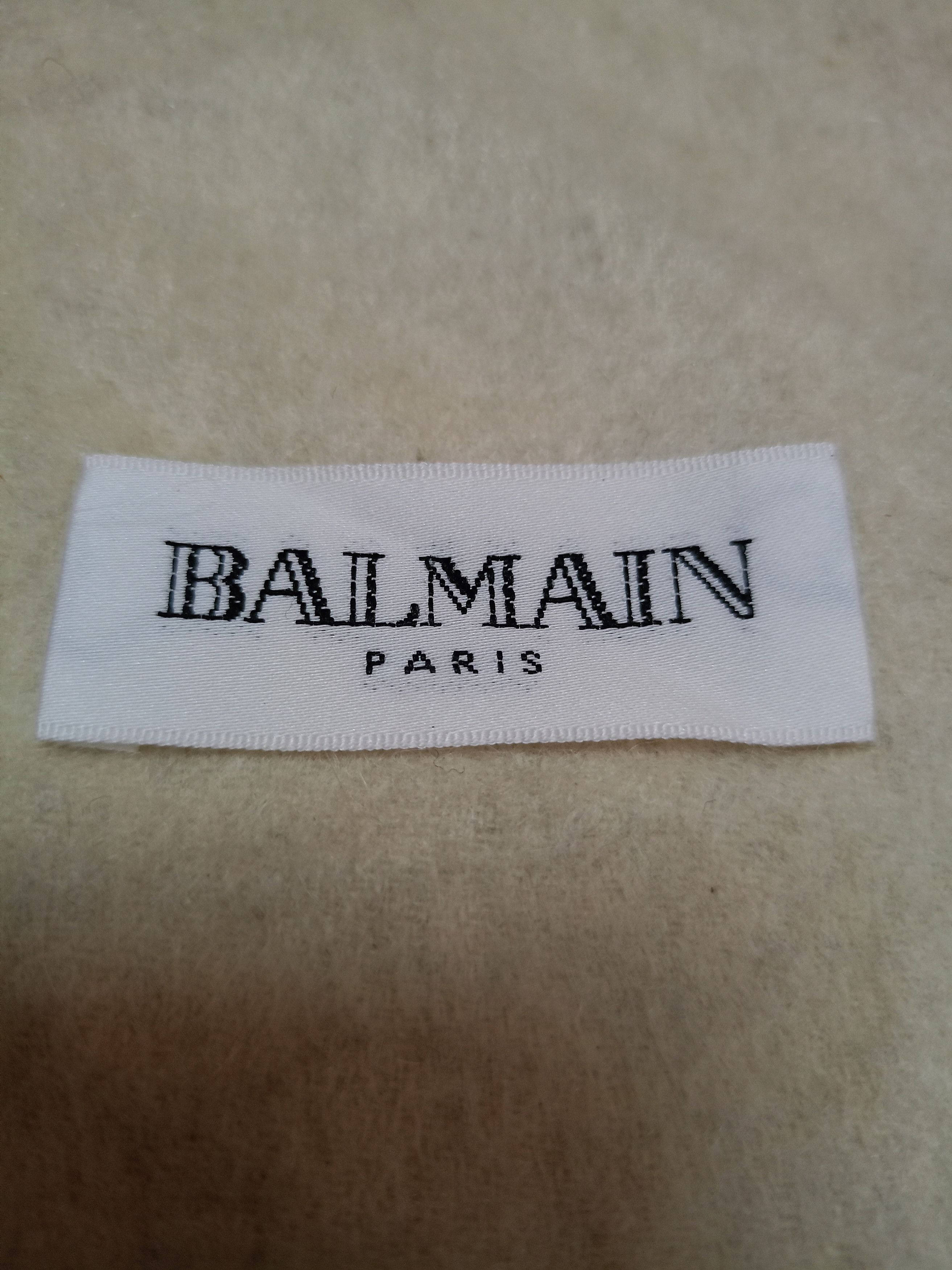 Balmain 💥Vintage Balmain vintage X muffler/scarf plain Size ONE SIZE - 2 Thumbnail