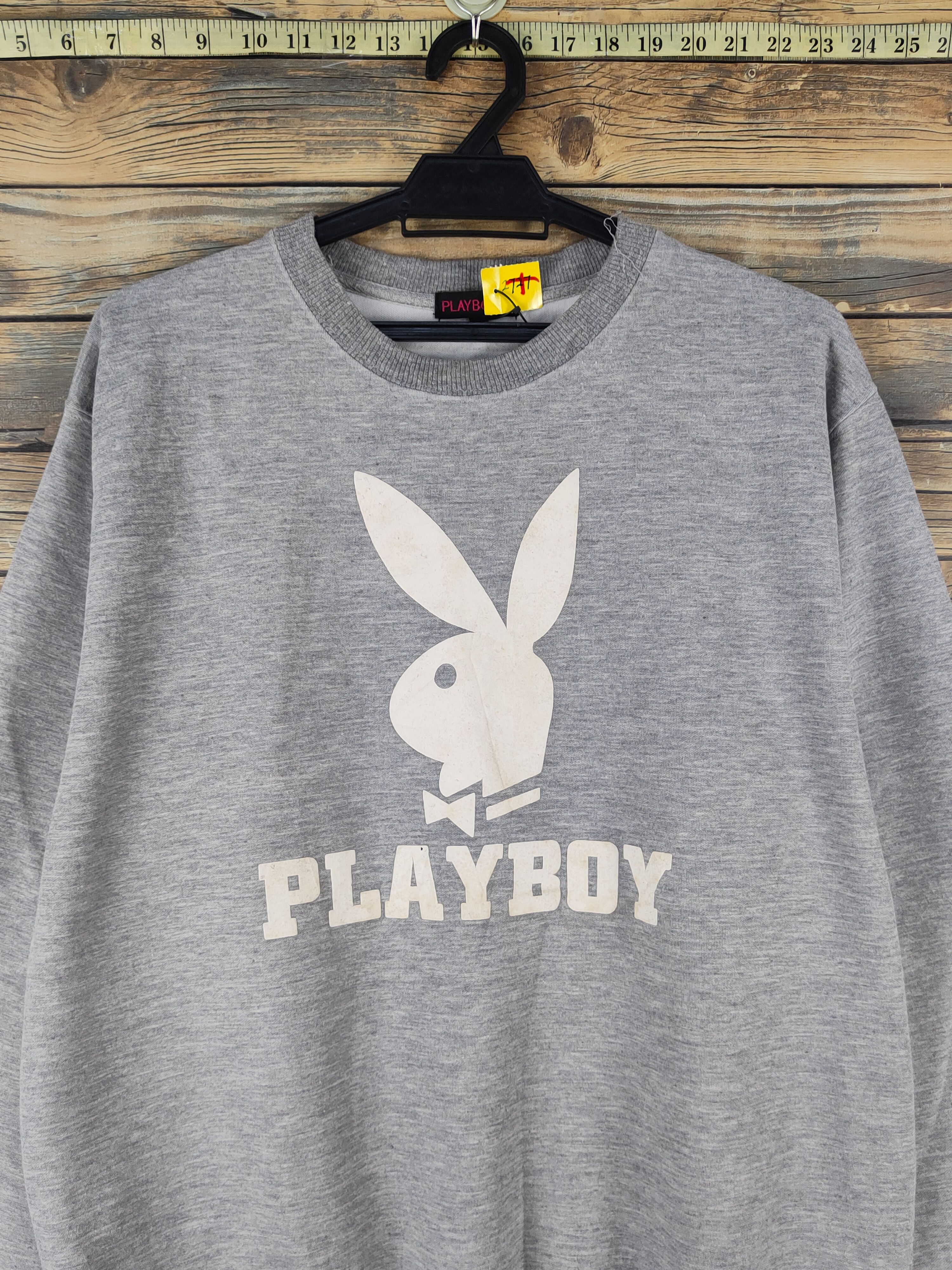 Japanese Brand Playboy vintage big logo Gray Sweatshirts #W1373 Size US L / EU 52-54 / 3 - 2 Thumbnail