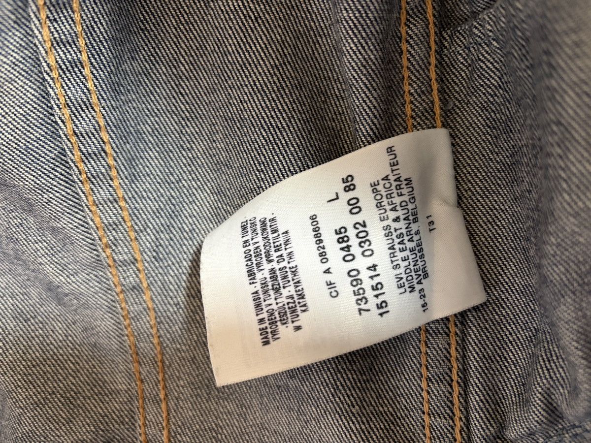 Levi's Vintage Clothing Levi's Girls Ombre Dip Dye Denim Trucker Jacket Blue/White L Size L / US 10 / IT 46 - 5 Thumbnail