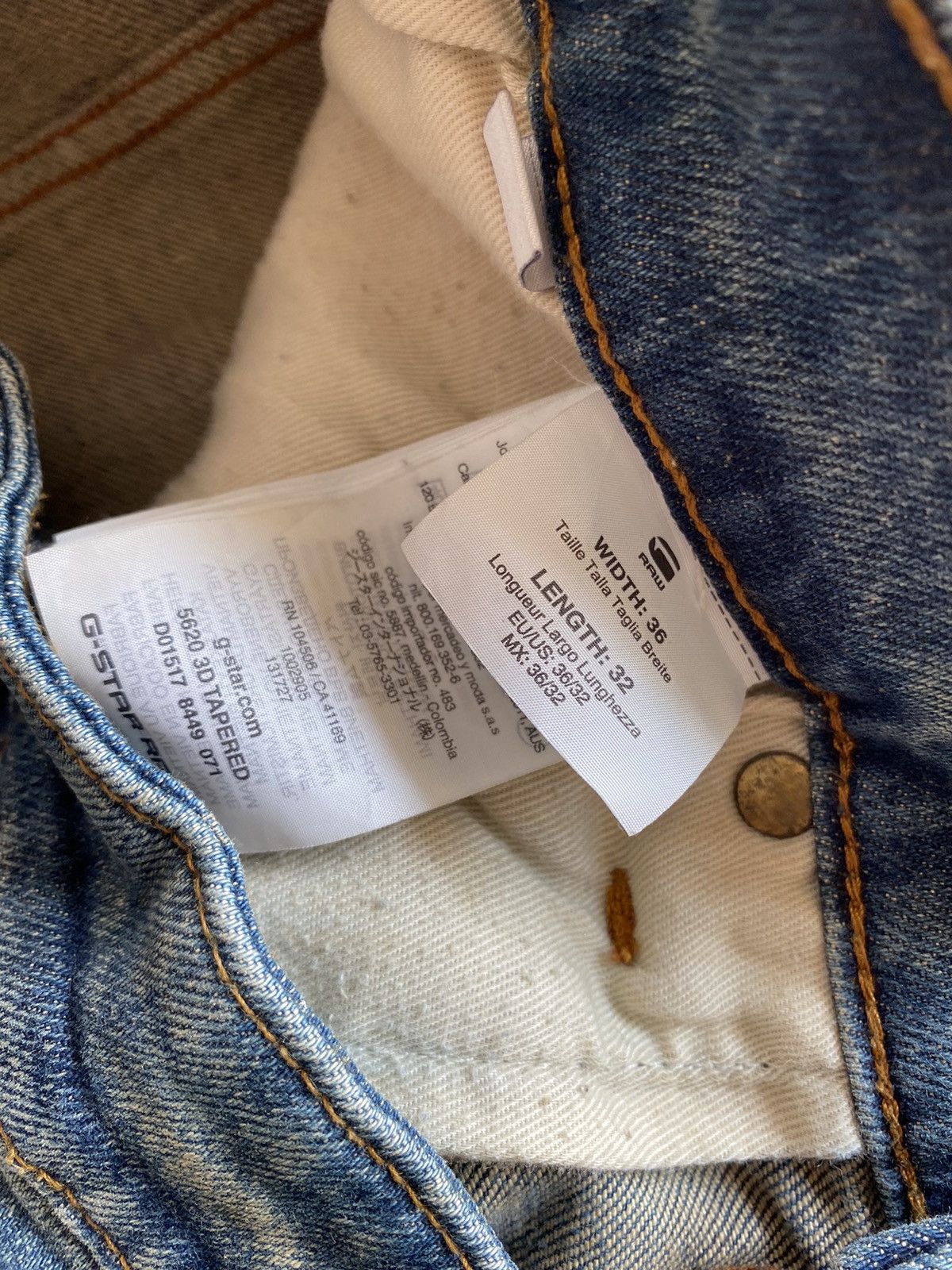 Issey Miyake Vintage issey miyake G Star Original Raw Bikers Denim pants Size US 36 / EU 52 - 8 Thumbnail