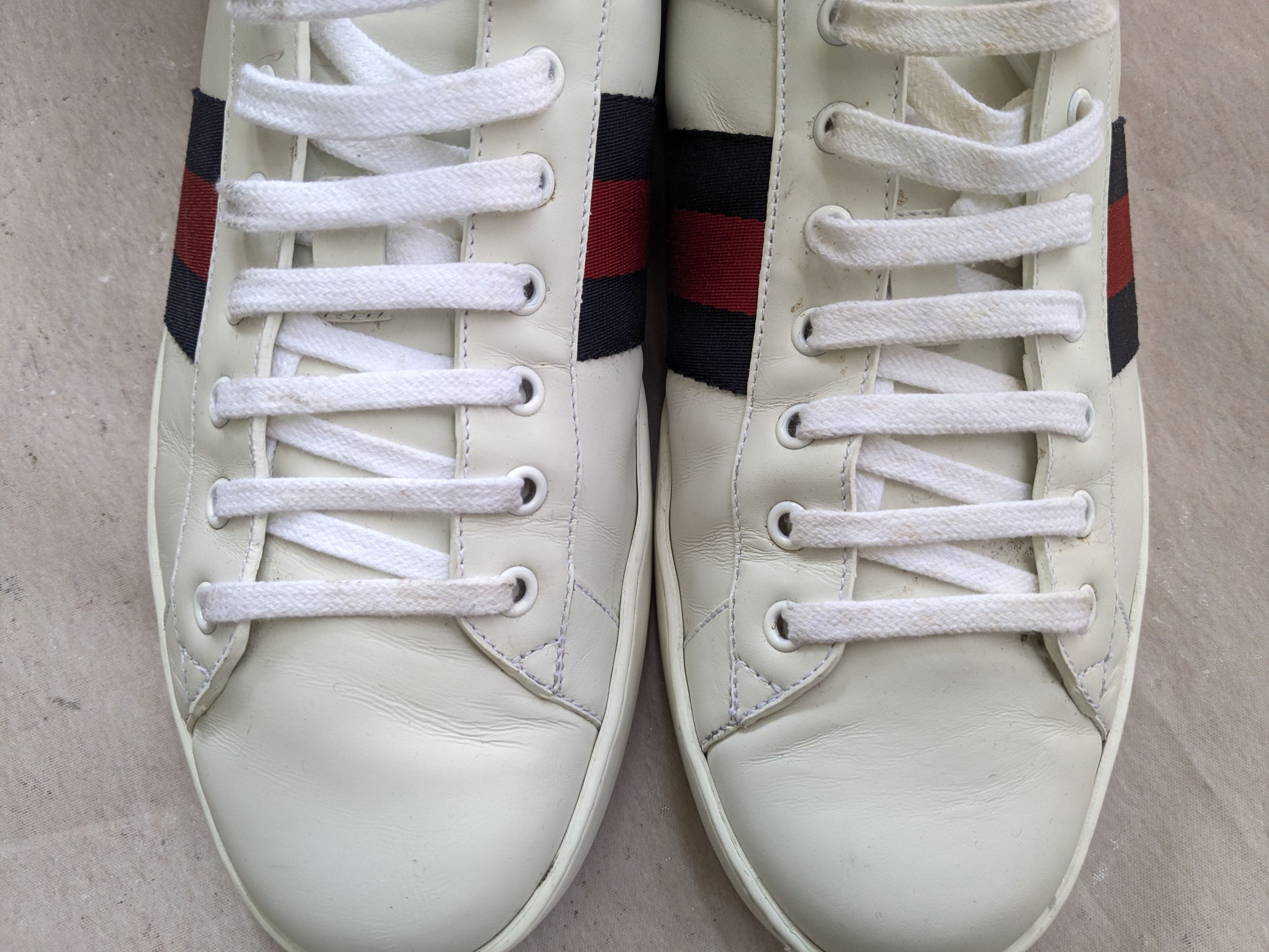 Gucci Gucci Ace Sneakers White 13.5 White Low Tops 386750 Size US 13 / EU 46 - 5 Thumbnail