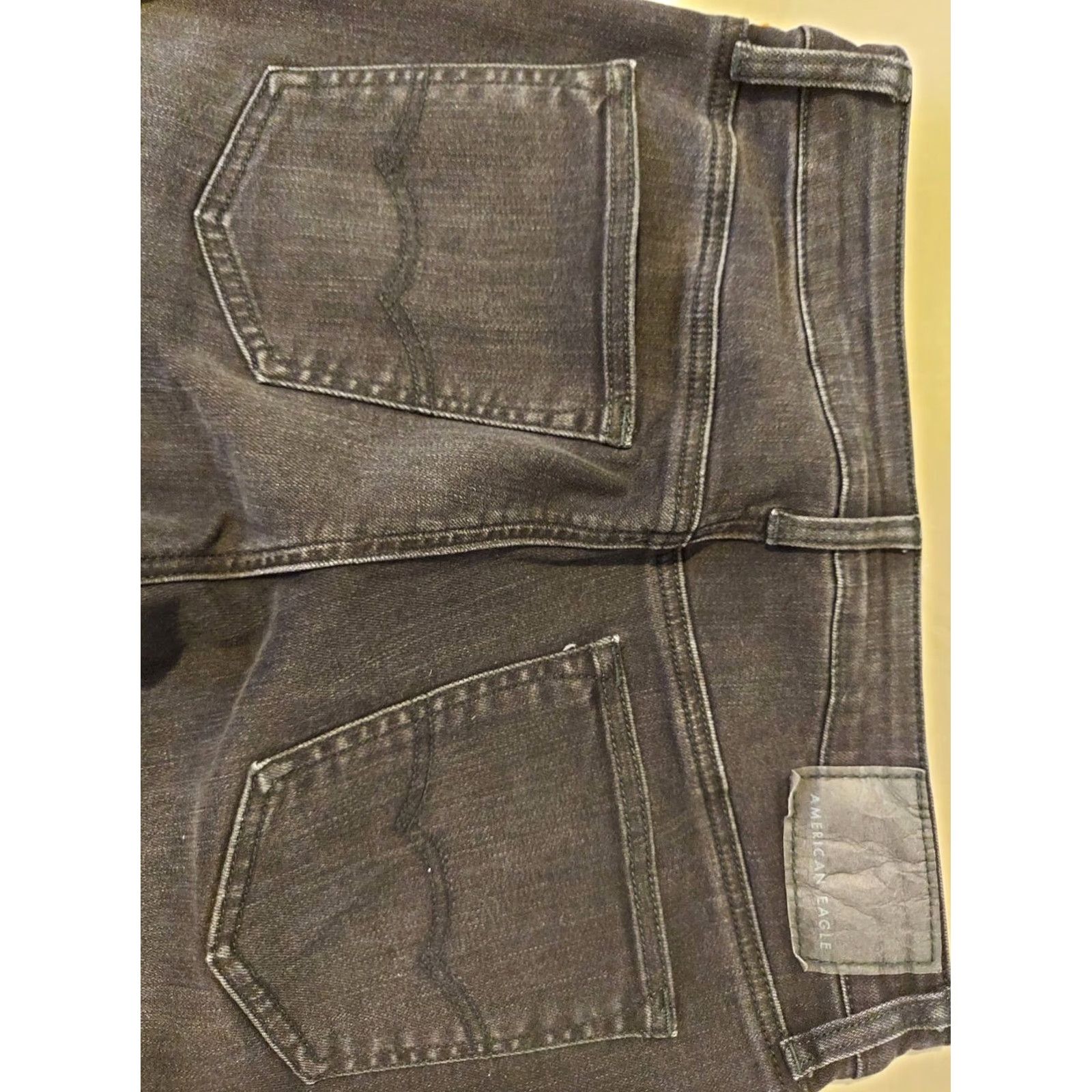 American Eagle Outfitters VINTAGE American Eagle Outfitters Jeans 32x34 Black Denim Pants Slim Straight Stretch Mens Jeans 32 34 Black Size US 32 / EU 48 - 2 Thumbnail