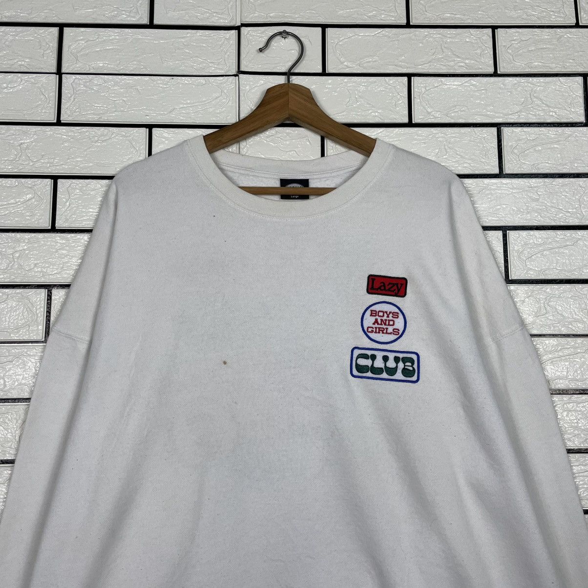 Japanese Brand Freak's Store Lazy Club Crewneck Sweatshirt Size US L / EU 52-54 / 3 - 2 Thumbnail