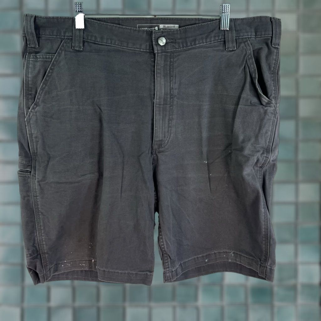 Carhartt Carhartt Rugged Flex Cargo Shorts Mens Size 40 Gray Distressed 10 In Inseam Size US 40 / EU 56 - 1 Thumbnail