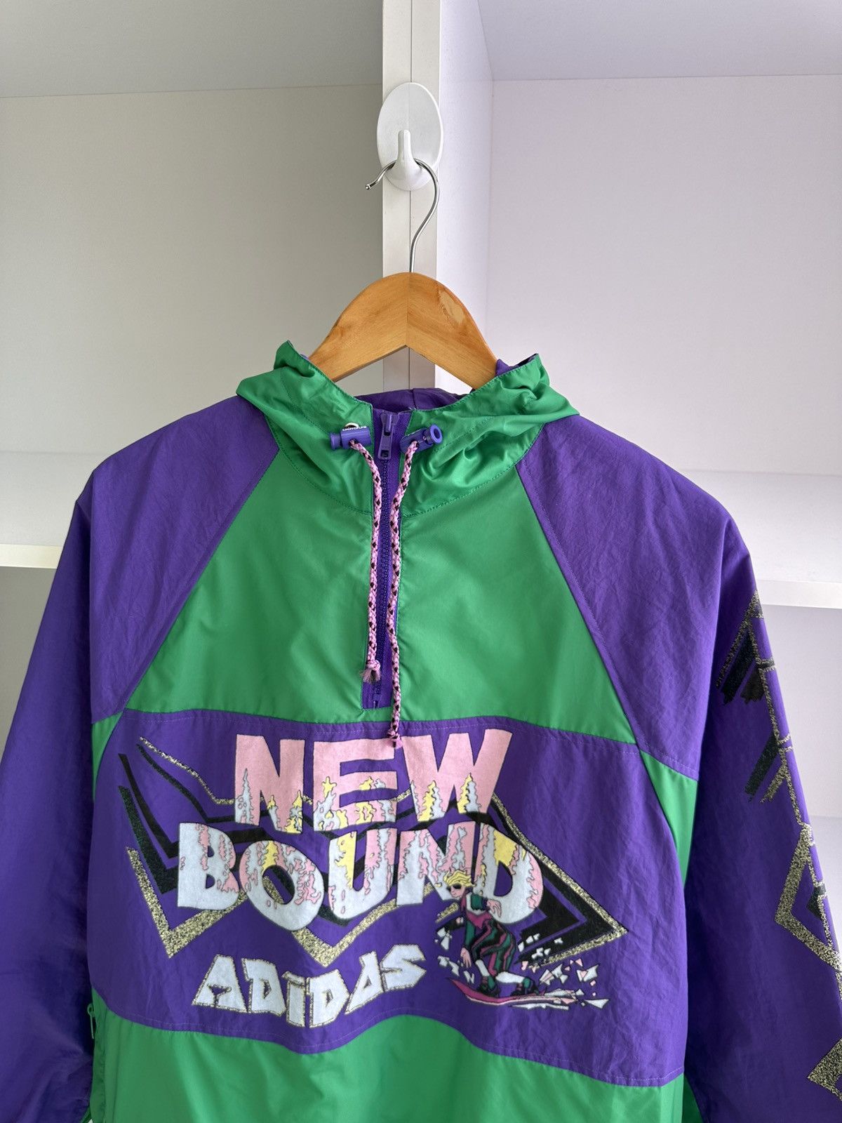 Adidas Vintage Adidas Made in Yugoslavia Rare Nylon Anorak Jacket Size US M / EU 48-50 / 2 - 5 Thumbnail