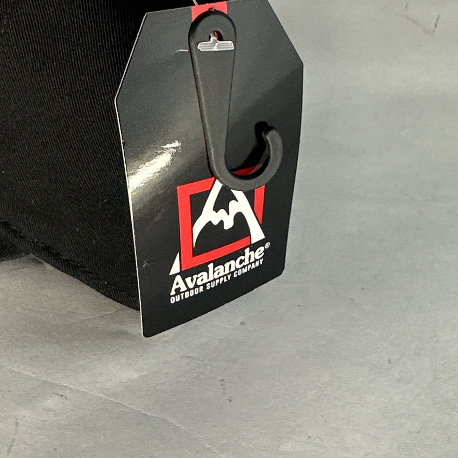 Avalanche Avalanche Outdoor Supply Co Adjustable hat black cneter Size ONE SIZE - 4 Thumbnail