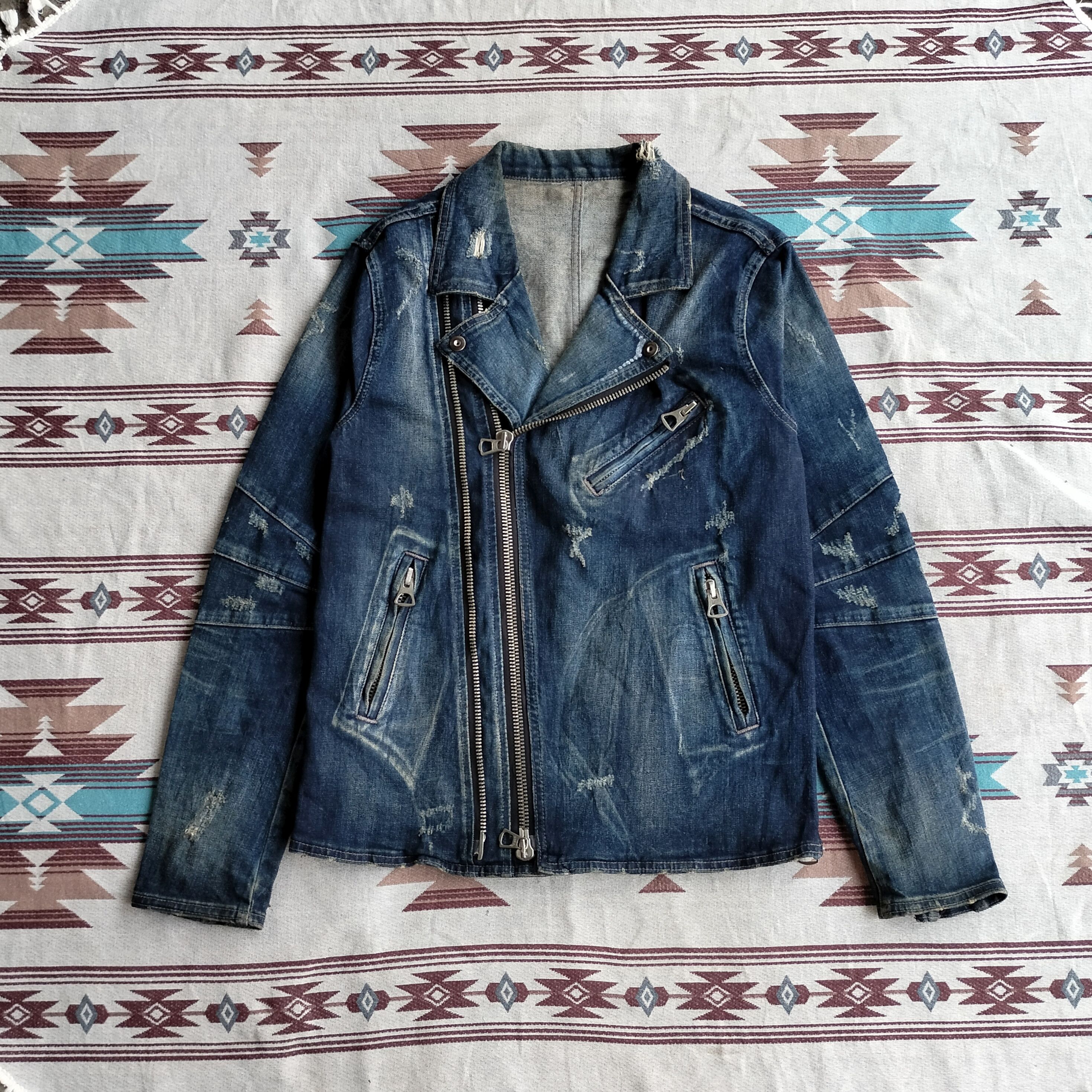 semanticdesign SemanticDesign rock double collar denim jacket Size US M / EU 48-50 / 2 - 1 Thumbnail