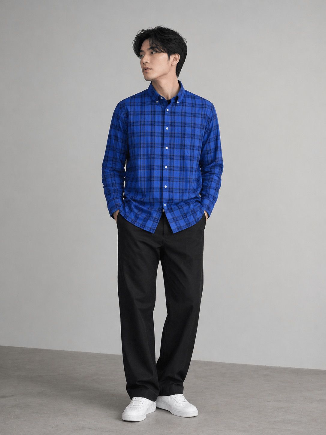 Drake's Drake’s Button Up Checker Long Sleeve Size US L / EU 52-54 / 3 - 1 Thumbnail