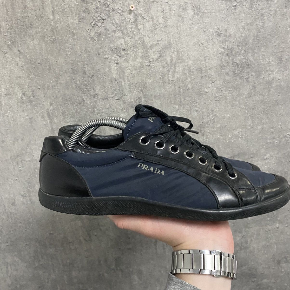 Prada Archive Y2K Vintage Prada shoes trainers slip on sneakers Size US 6 / EU 39 - 3 Thumbnail