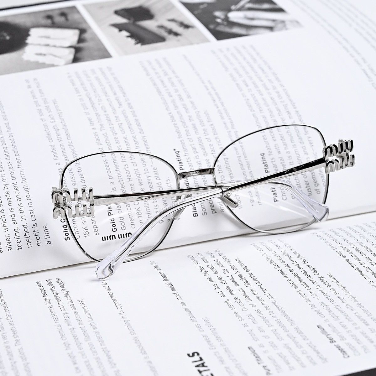 Miu Miu MIU MIU 0MU 50XV GLASSES Size ONE SIZE - 8 Thumbnail