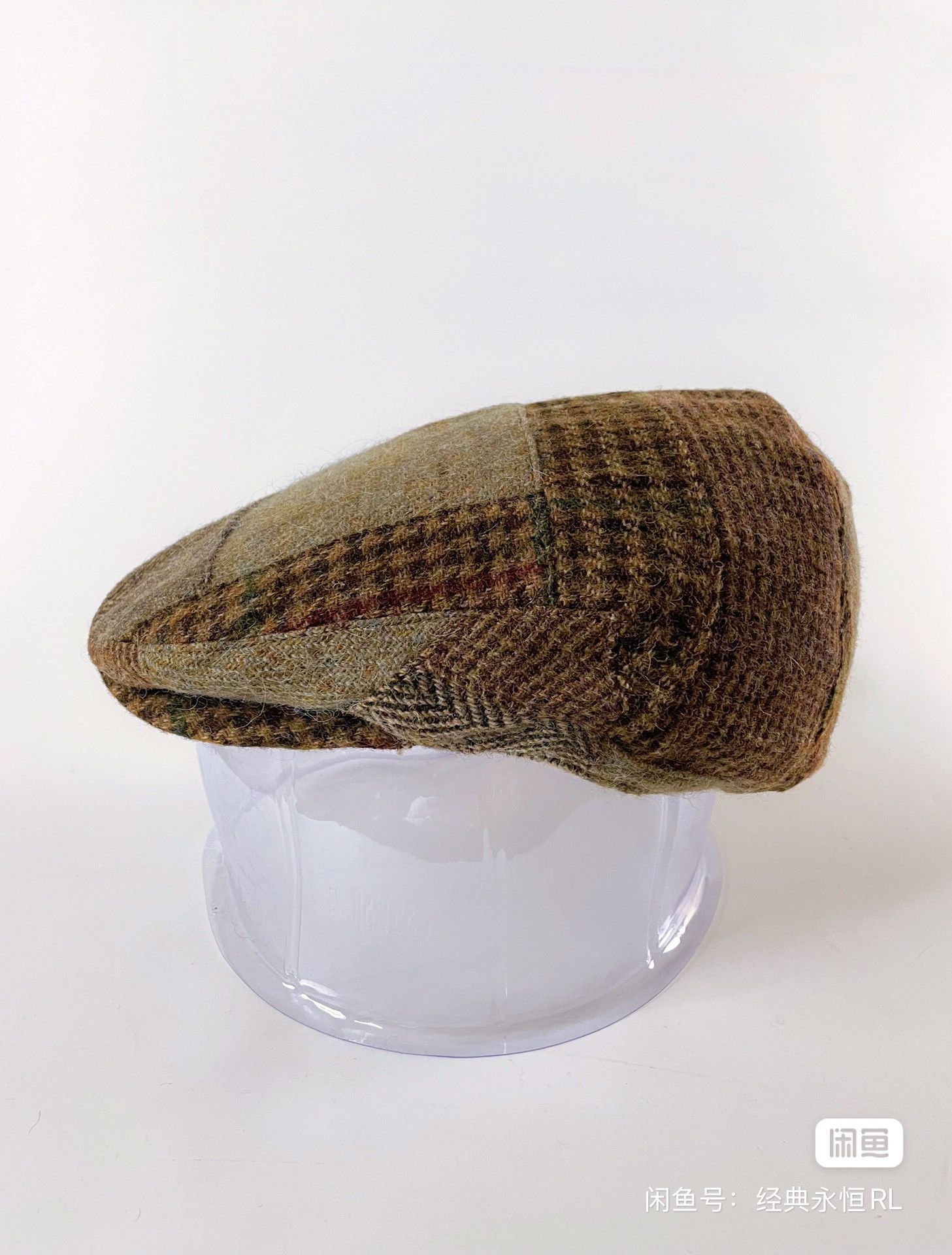 Ralph Lauren Polo Ralph Lauren Wool Tweed Patchwork Flat Cap Beret Hat Size ONE SIZE - 4 Thumbnail