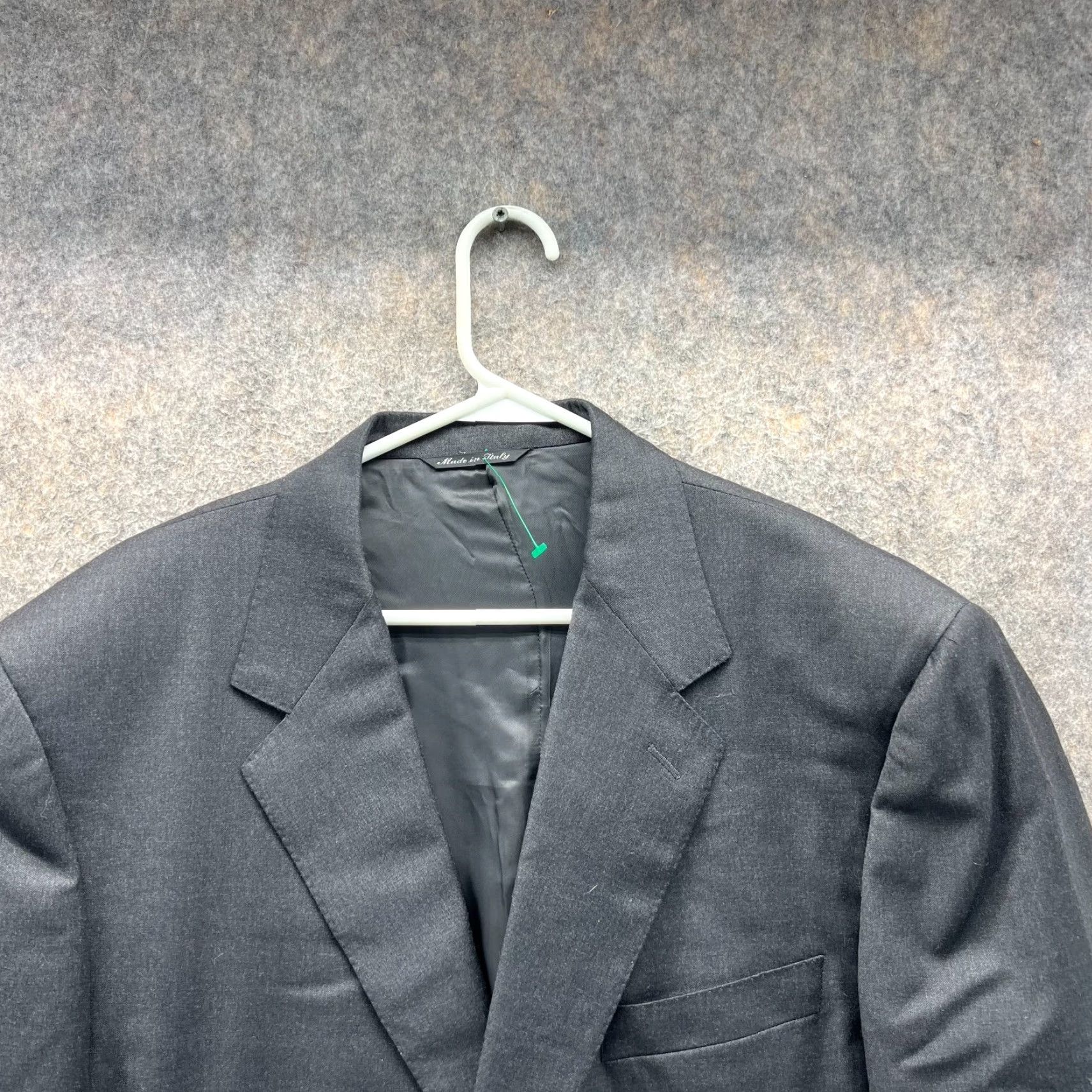 Canali Canali Blazer Men 48US/58R Black Wool Single-Breasted Two-Button Italy Vintage? No, Regular Size 48R - 3 Thumbnail