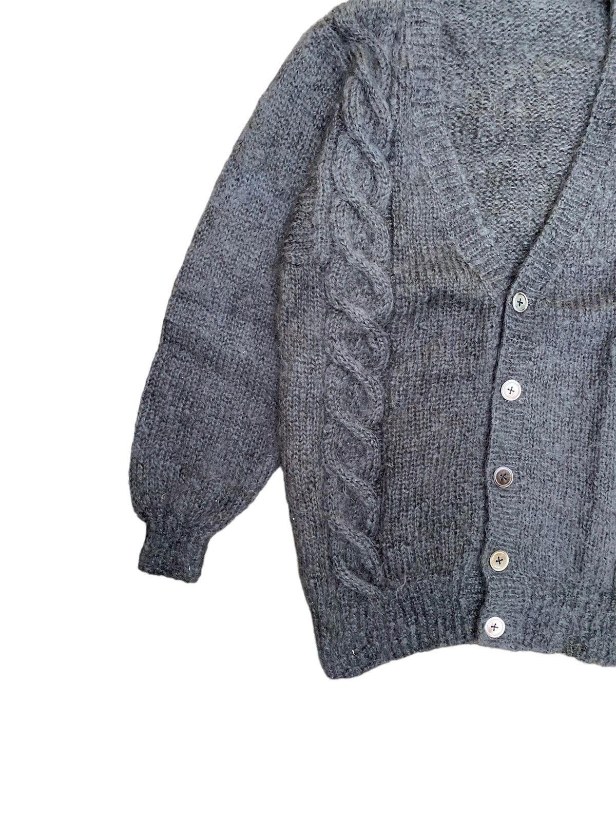 Hai Sporting Gear × Issey Miyake × Ne-Net Issey Miyake Hai Sporting Gear Mohair Knit Cable Cardigan Size US L / EU 52-54 / 3 - 3 Thumbnail