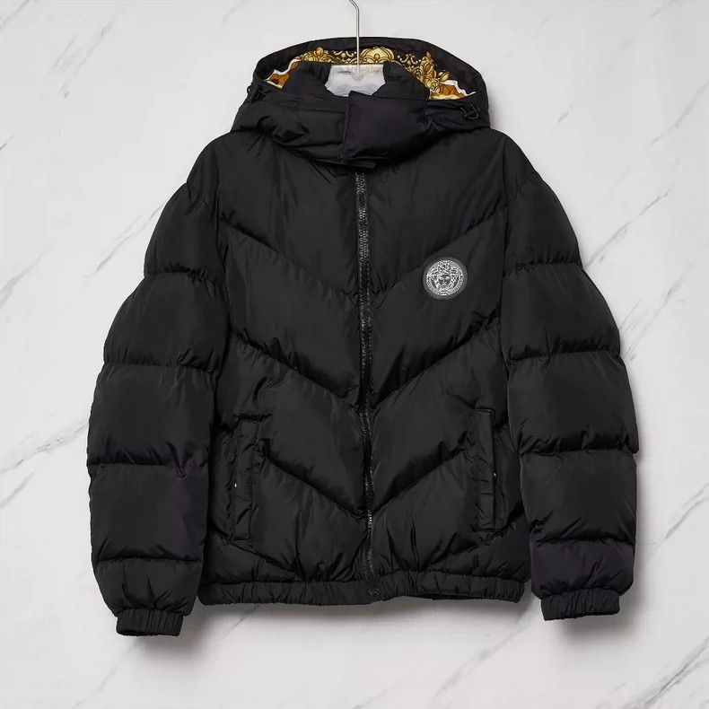 Versace Men wear padded jackets on both sides