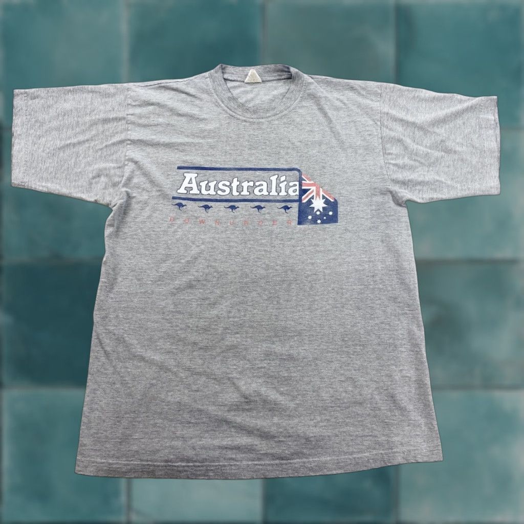 Vintage VINTAGE Gooses T-Shirts Australia Down Under Shirt Mens XL Short Sleeve Crew Neck Black Cotton Blend Graphic Print Sydney Size US XL / EU 56 / 4 - 1 Thumbnail