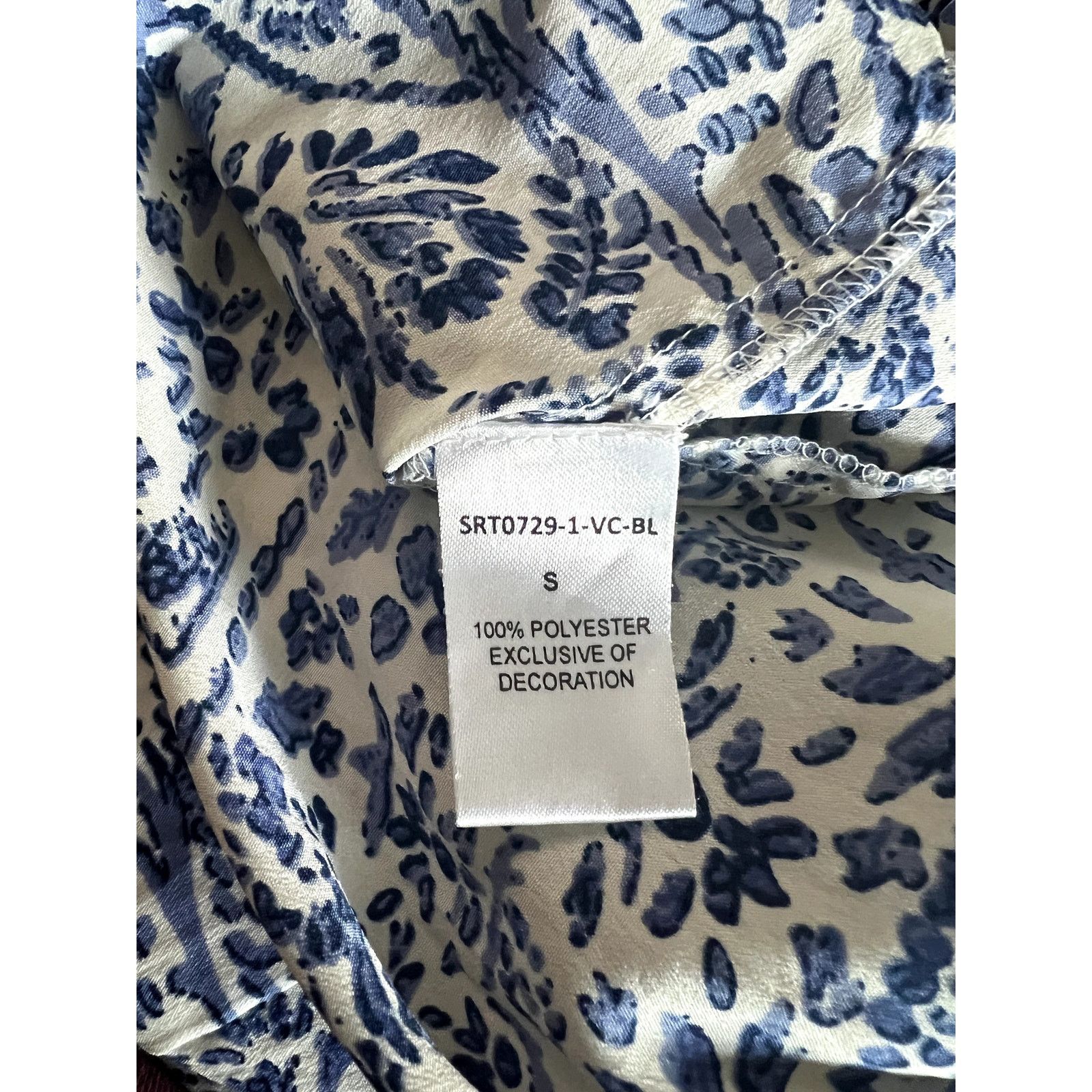 REVOLVE THML Vanna Maxi Dress Blue & Cream Women's Size Small Size S / US 4 / IT 40 - 9 Thumbnail