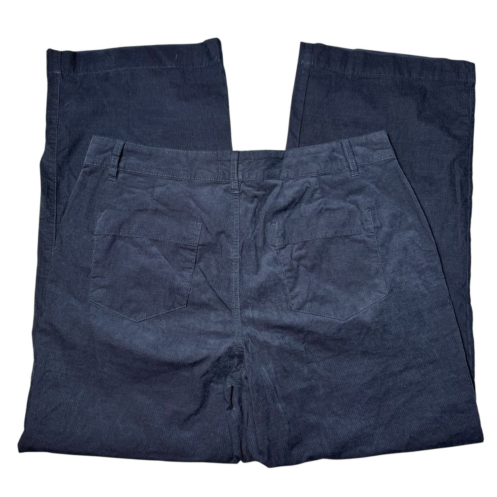 Other NWT New Weatherproof Vintage Navy Wide Leg Stretch Corduroy Size 34" / US 12 / IT 48 - 4 Thumbnail