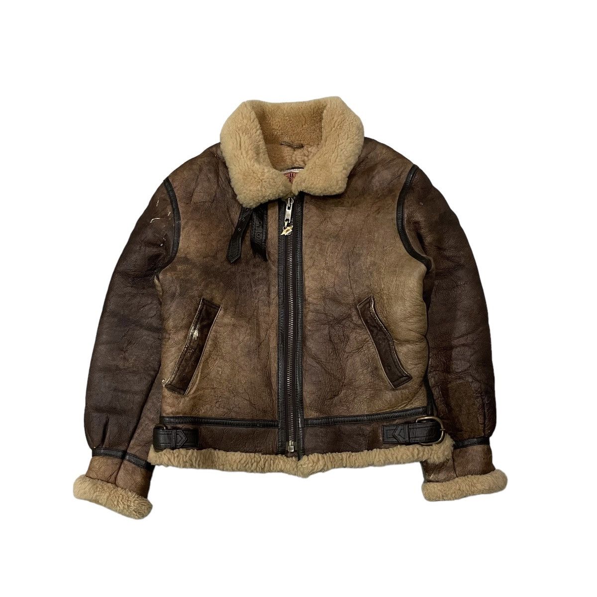 Harley Davidson Vintage Harley Davidson Sheepskin B3 Leather Jacket Size US M / EU 48-50 / 2 - 1 Thumbnail