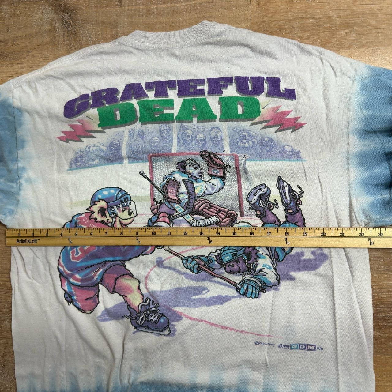 Liquid Blue Liquid Blue Mens XL Grateful Dead Hockey Tie Dye T-Shirt Size US XL / EU 56 / 4 - 9 Thumbnail
