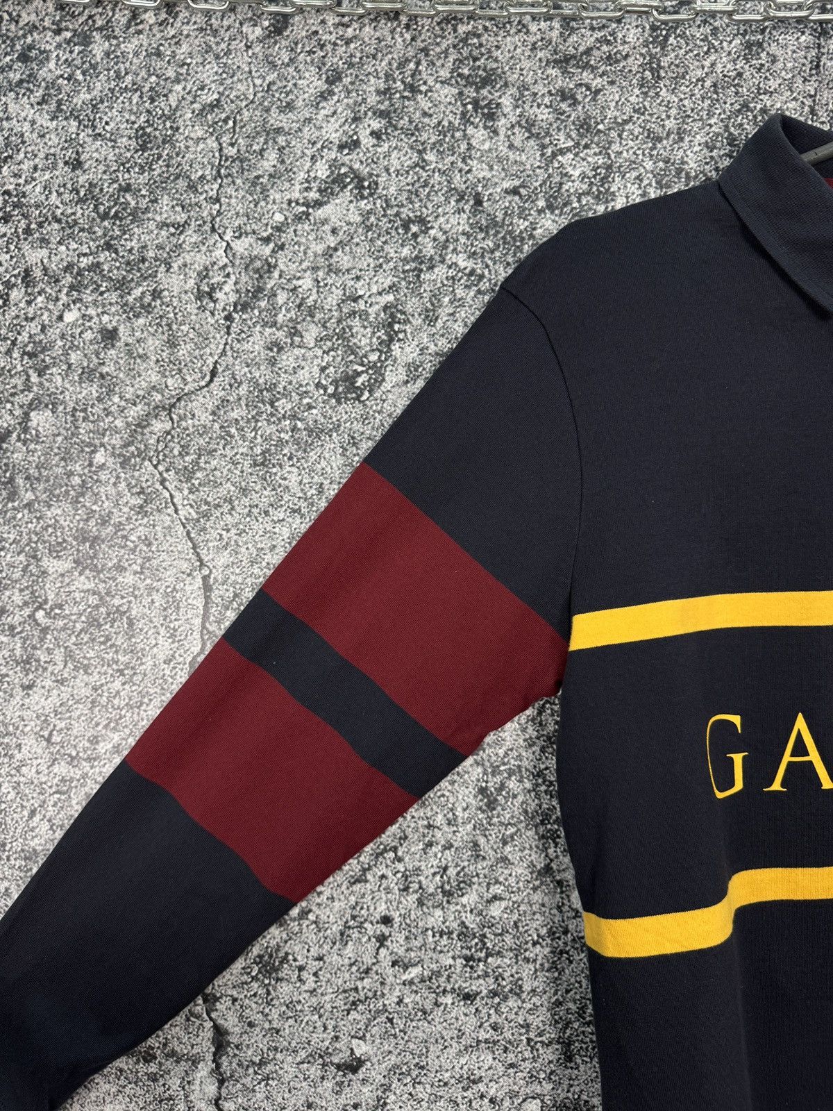 Gant GANT Vintage Polo Long Sleeve Rugby Shirt Big Logo Size M Size US M / EU 48-50 / 2 - 5 Thumbnail