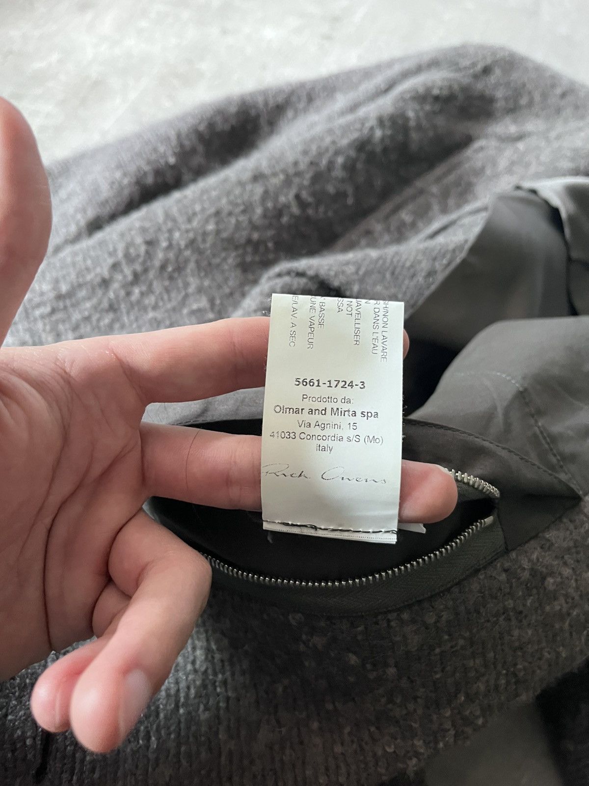 Rick Owens Rick Owens A/W 2015 grey coat wool mohair Size US M / EU 48-50 / 2 - 21 Thumbnail
