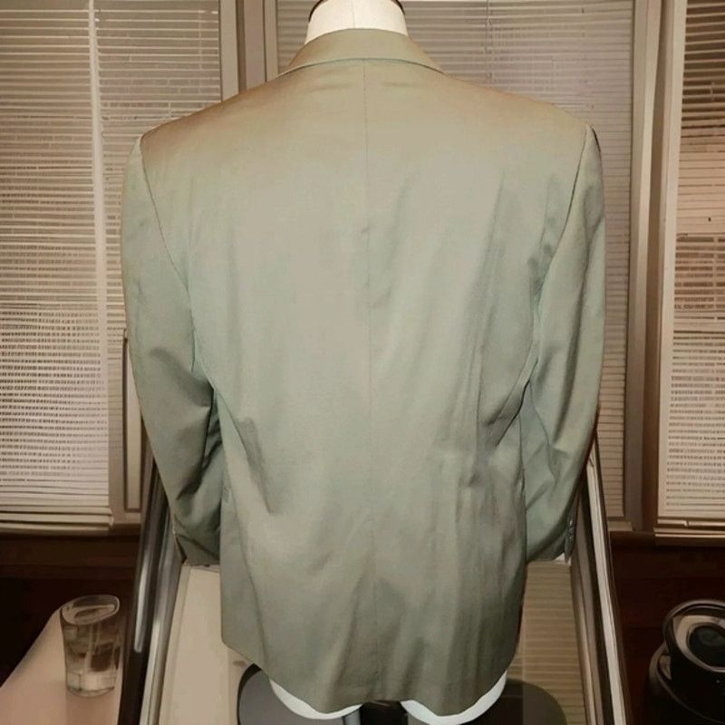 Versace Gianni Versace V2 Men's Double Breastfed Olive Blazer 54 R Size 54R - 3 Thumbnail