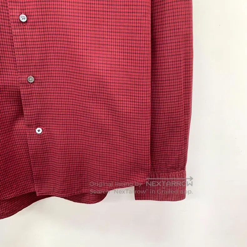 Louis Vuitton Louis Vuitton Red plaid cotton lapel single-breasted long- Size US XS / EU 42 / 0 - 4 Thumbnail