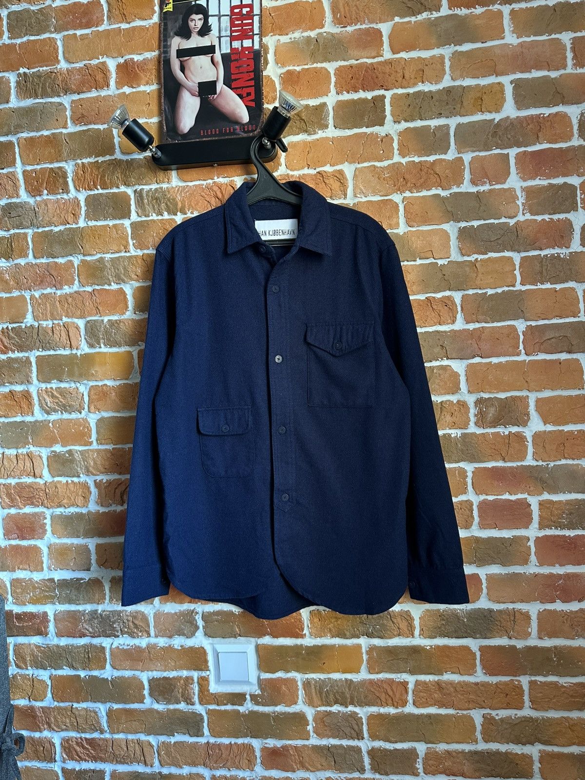Han Kjobenhavn Han Kjobenhavn Pocket Shirt Wool Size US M / EU 48-50 / 2 - 1 Thumbnail